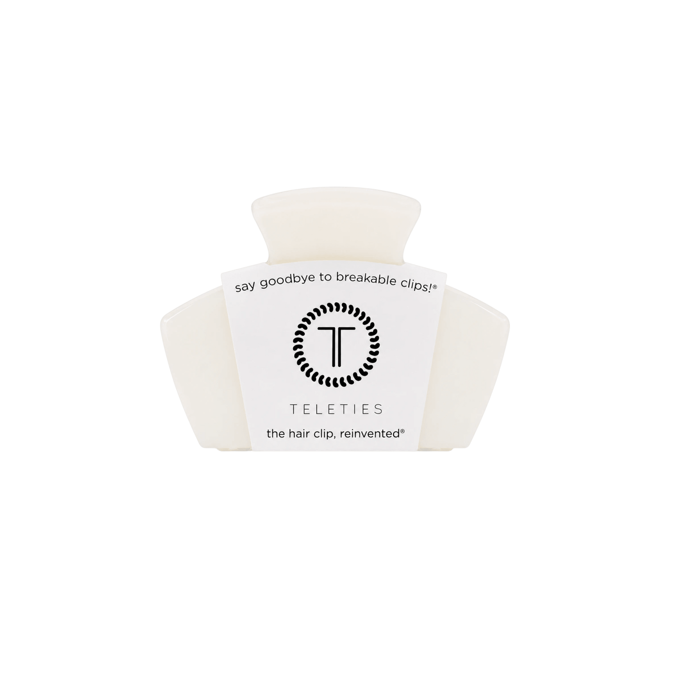 Classic Coconut White Petite Claw Clip