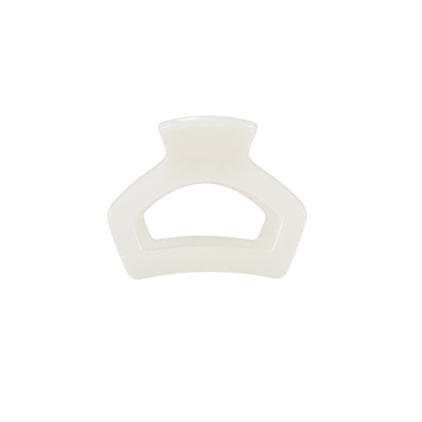 Open Coconut White Petite Hair Clip