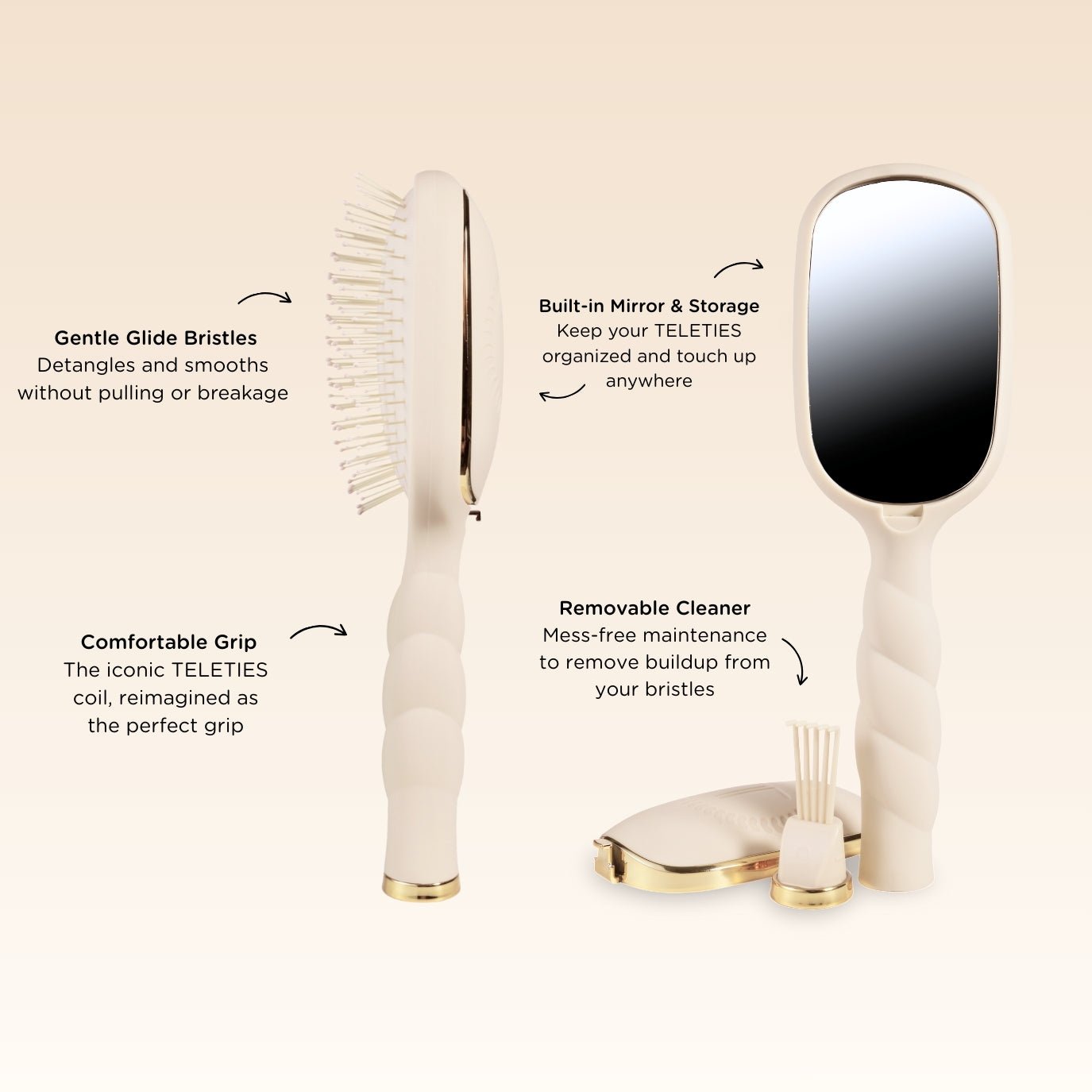Tan Hair Brush Bundle