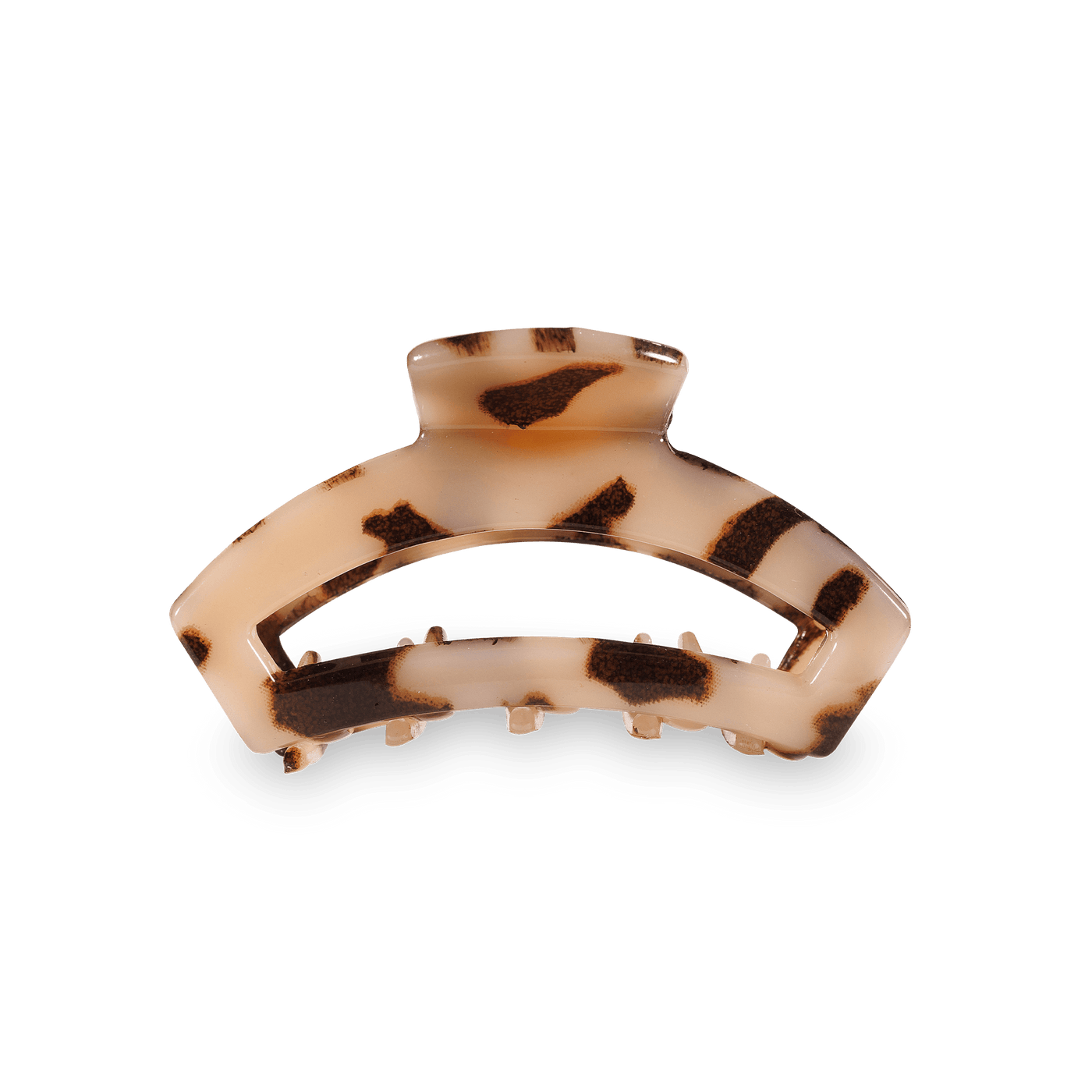 Open Blonde Tortoise Tiny Hair Clip
