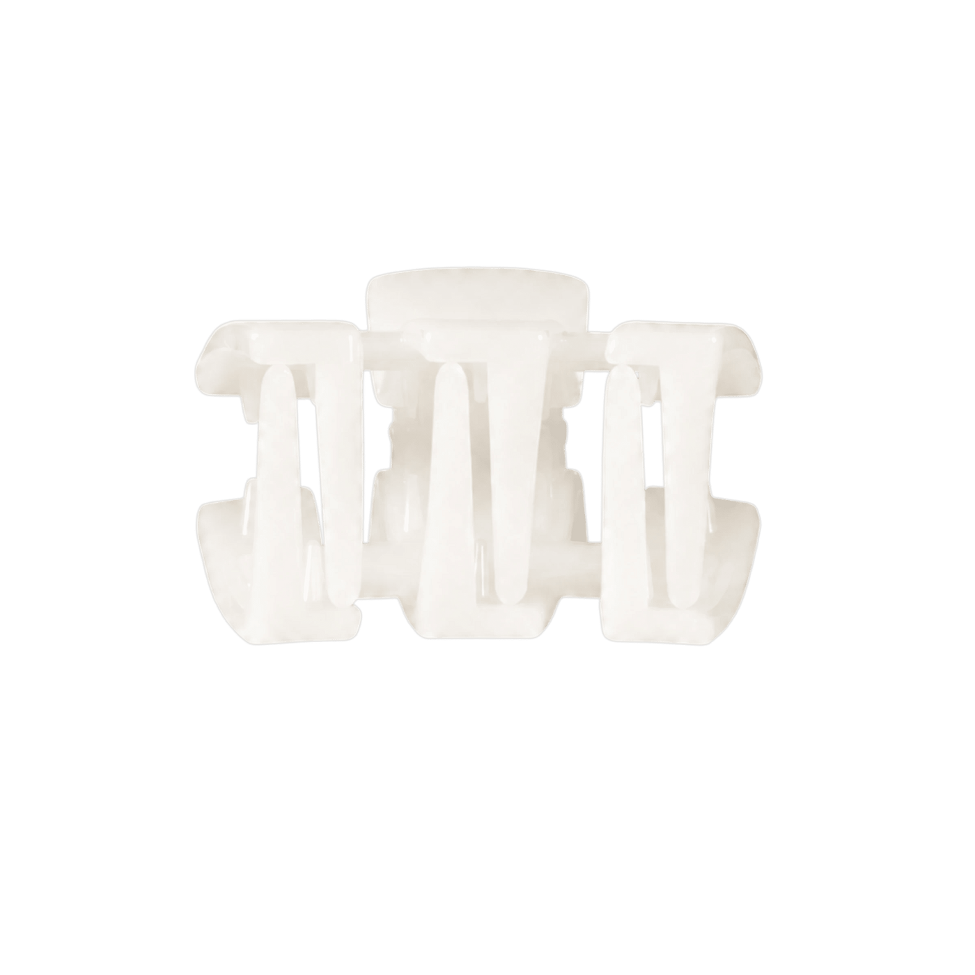 Classic Coconut White Petite Claw Clip