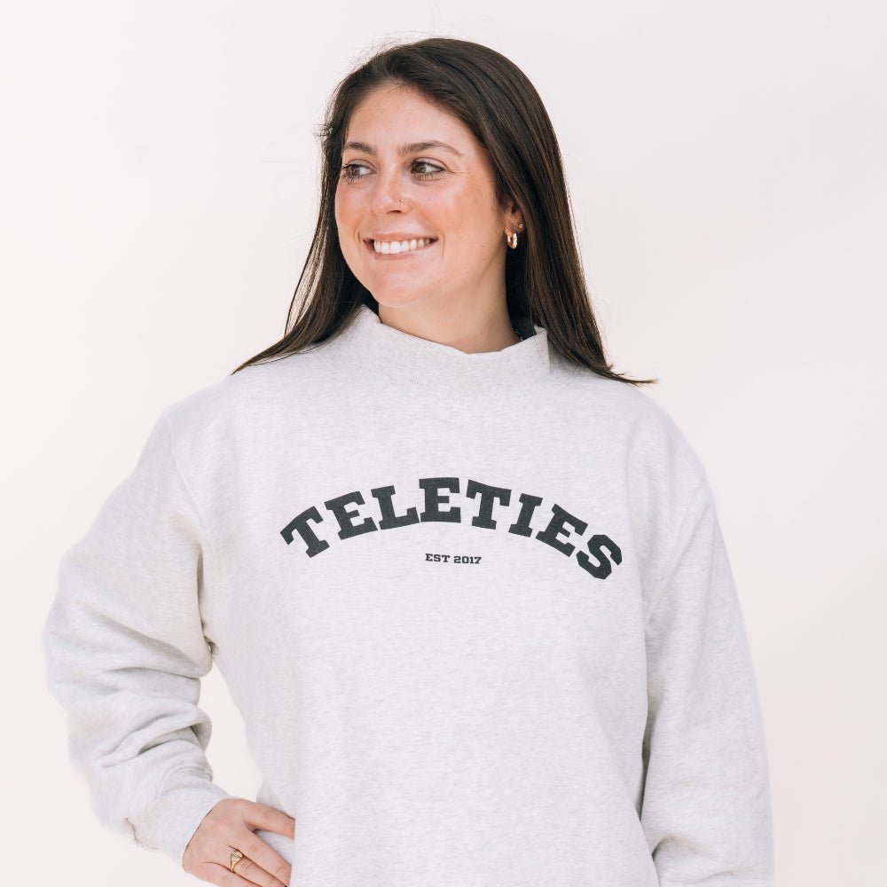 TELETIES Varsity Mockneck - Large