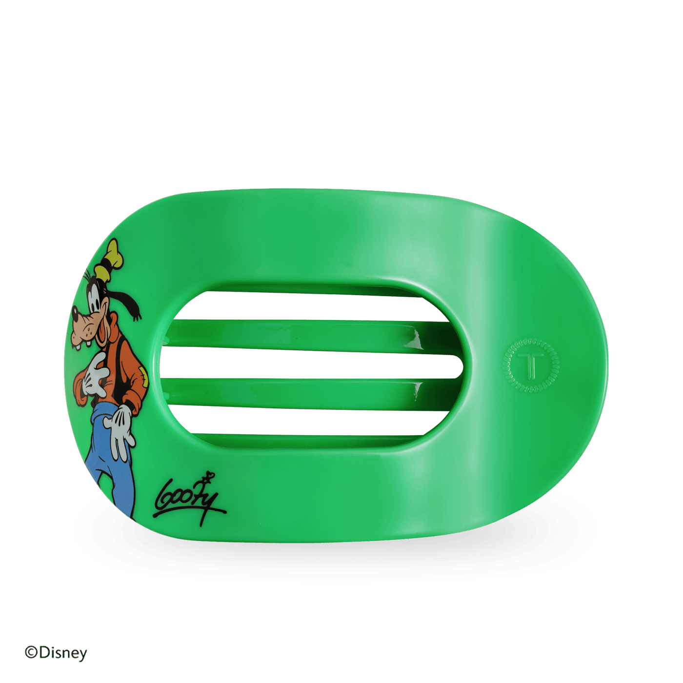 Goofy Large Flat Round Hair Clip