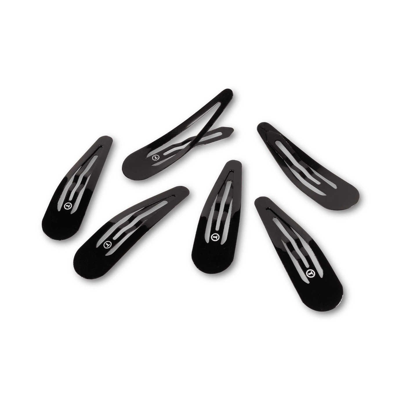 Jet Black Snap Clip (6Ct)