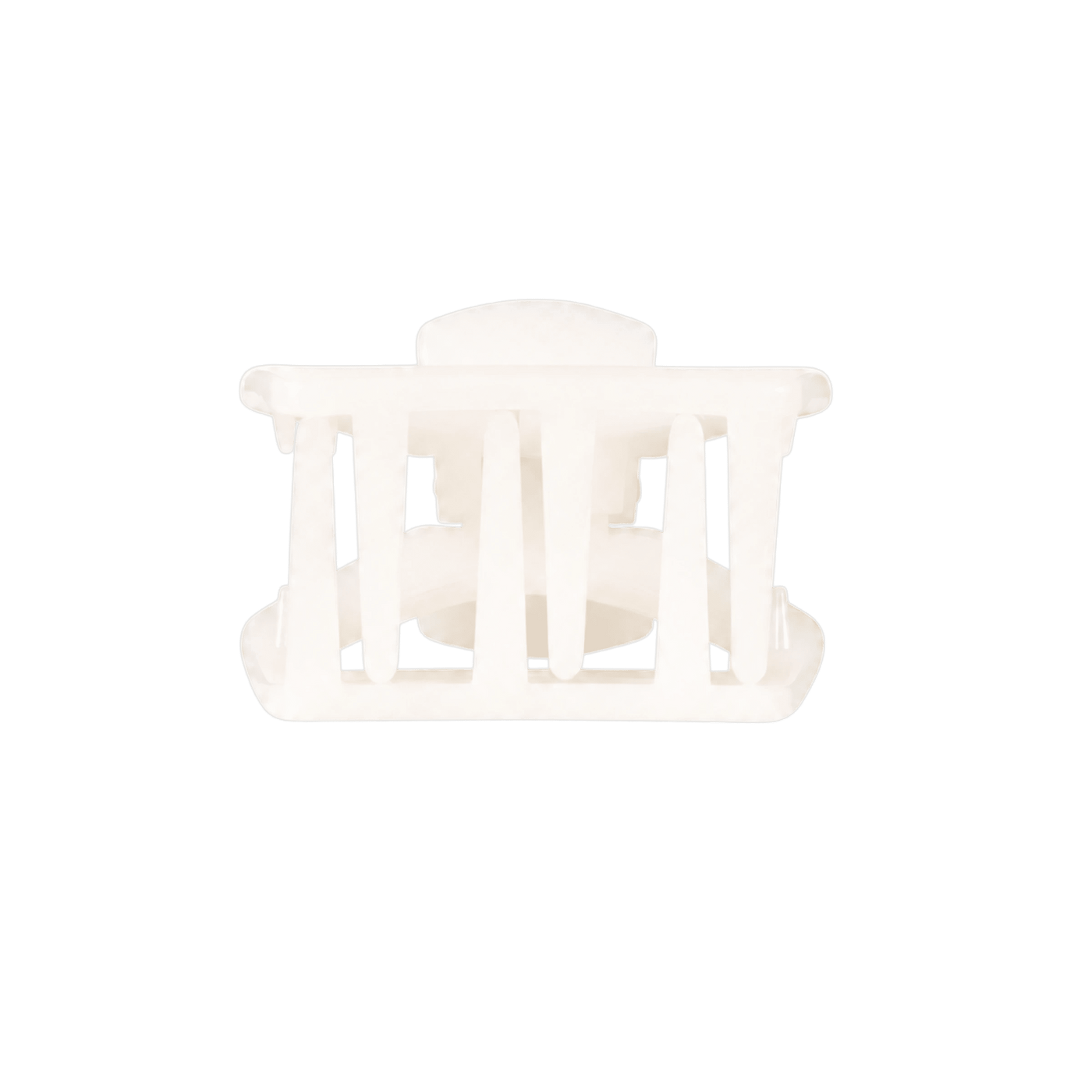 Open Coconut White Petite Hair Clip