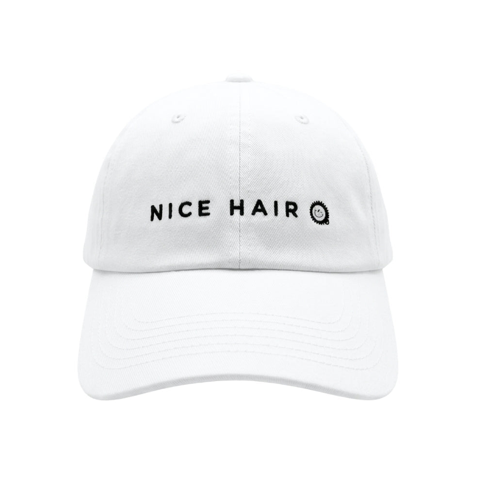 Nice Hair Ball Cap - White