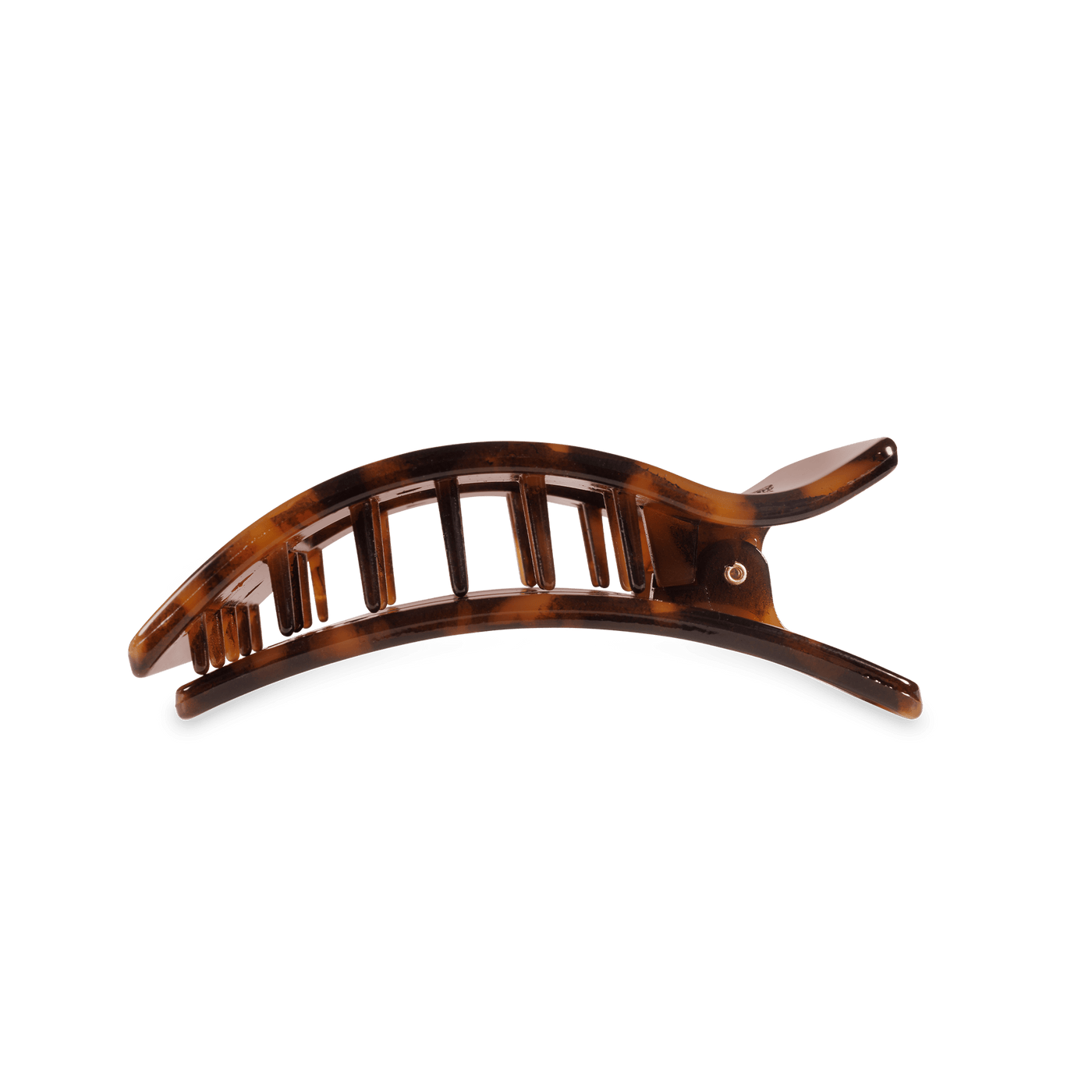 Tortoise Medium Flat Rectangle Hair Clip