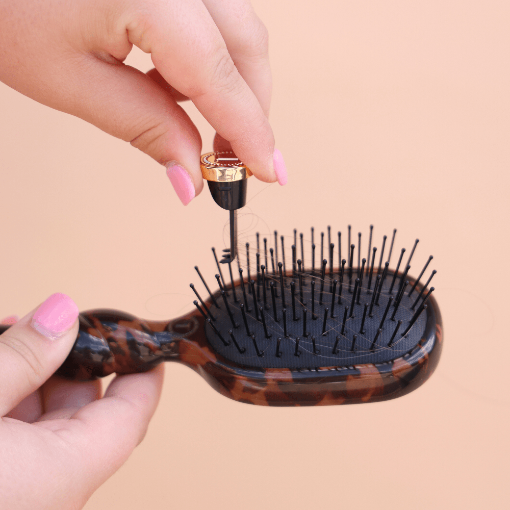 Mini Detangler Hair Brush for Medium Hair - Tortoise