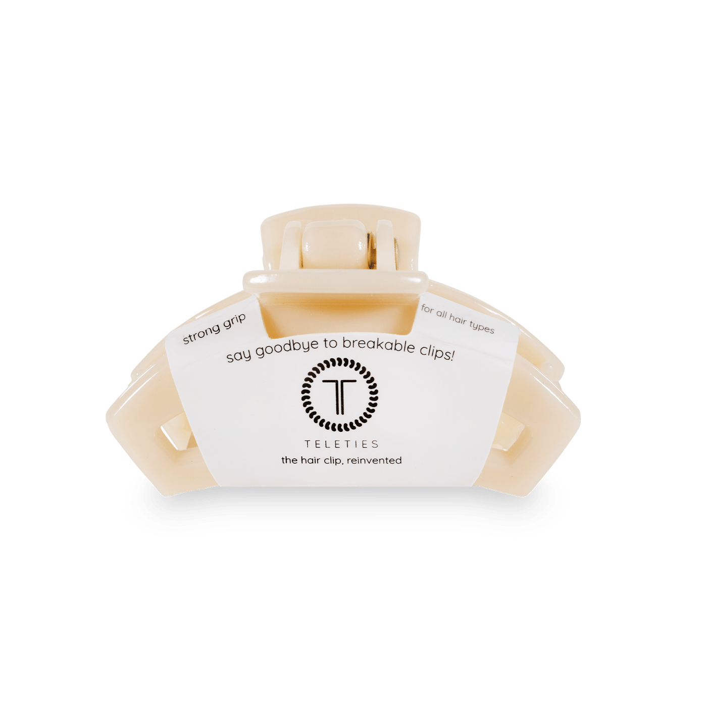 Open Almond Beige Tiny Hair Clip