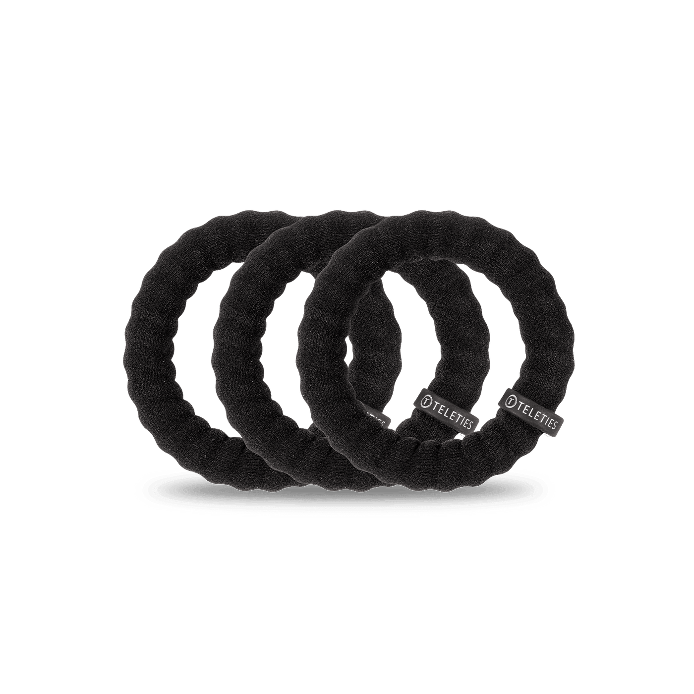 Jet Black Large Nylon Hair Ties