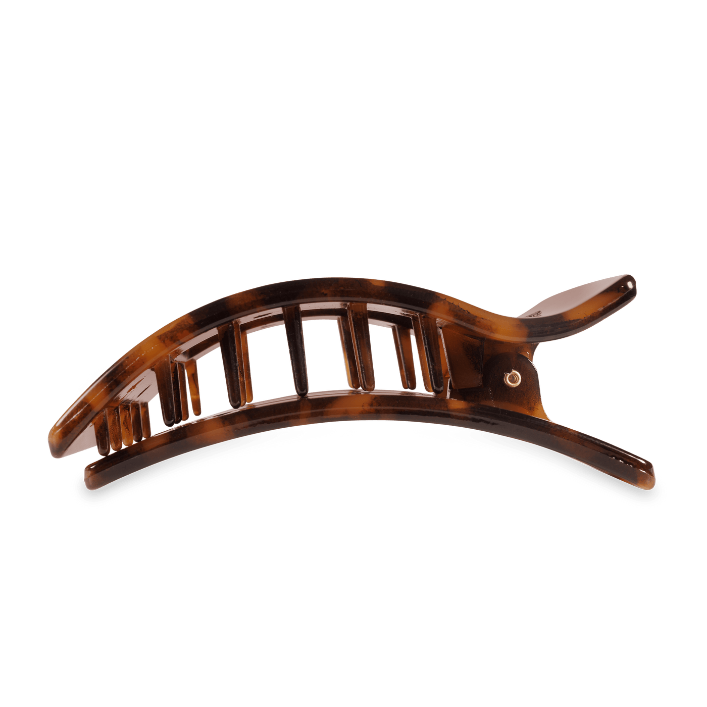 Tortoise Large Flat Rectangle Hair Clip
