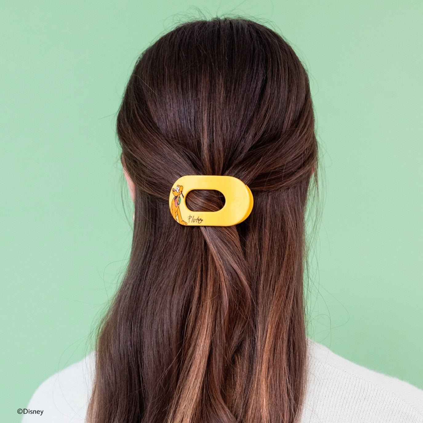 Pluto Small Flat Round Hair Clip