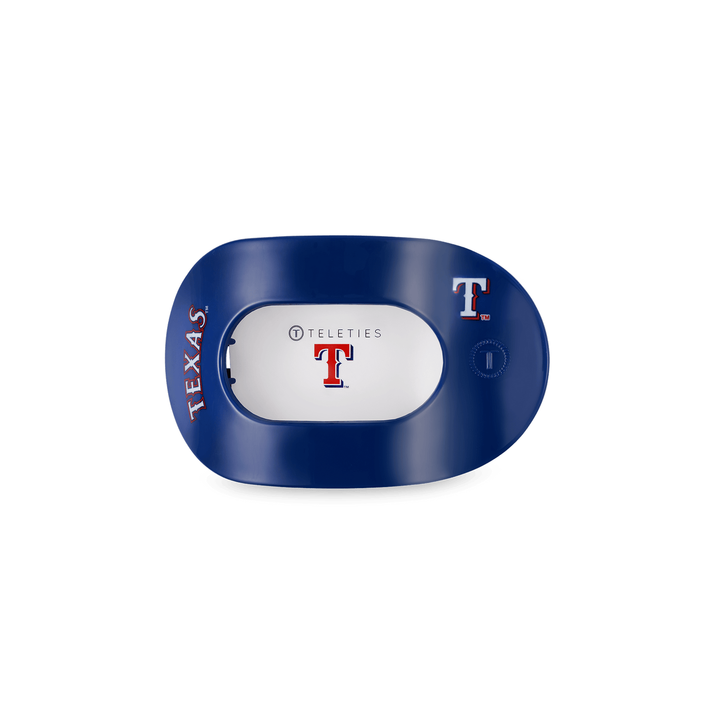 Texas Rangers Small Flat Round Hair Clip