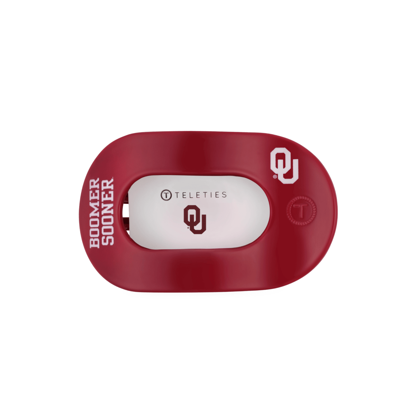 Boomer Sooner! Medium Flat Round Hair Clip