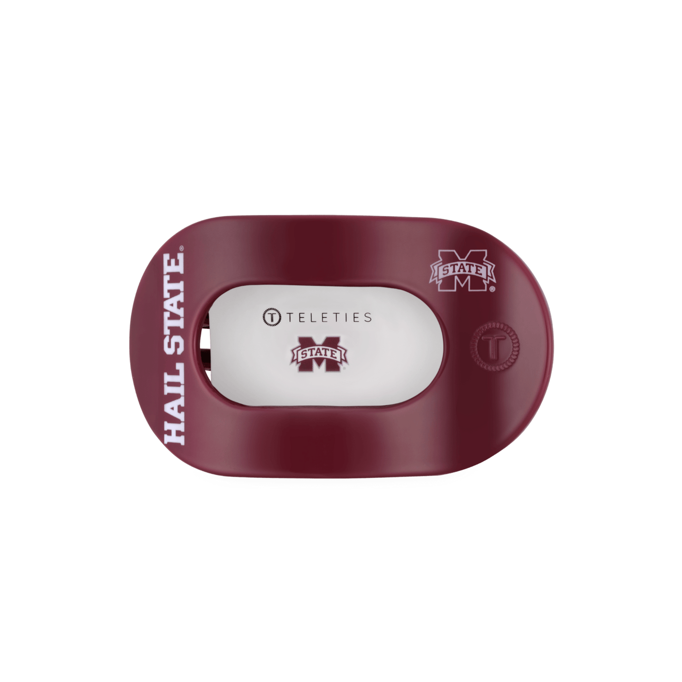 Hail State! Medium Flat Round Hair Clip