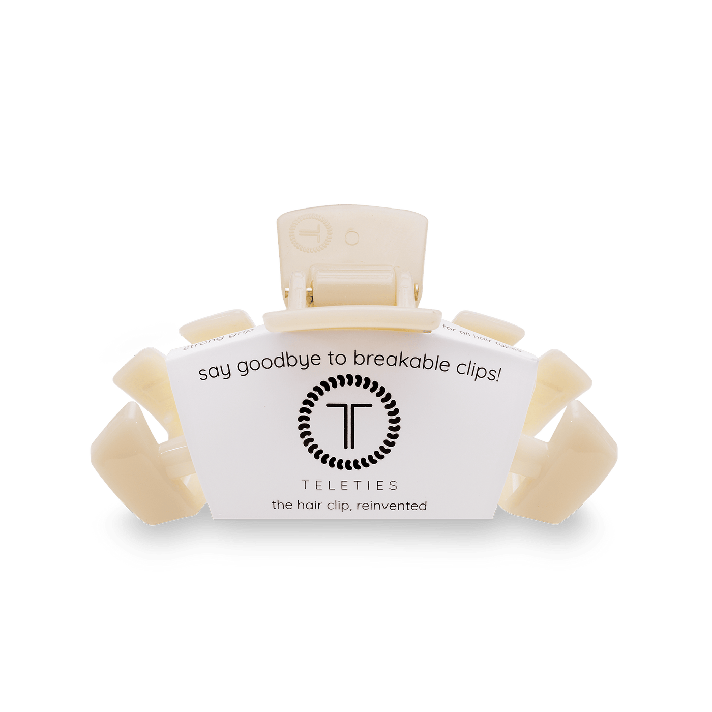 Classic Almond Beige Small Claw Clip