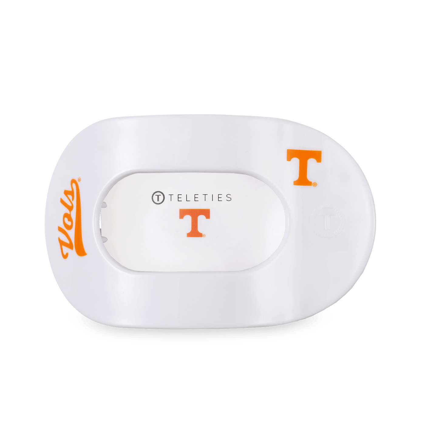 Go Vols! Large Flat Round Hair Clip