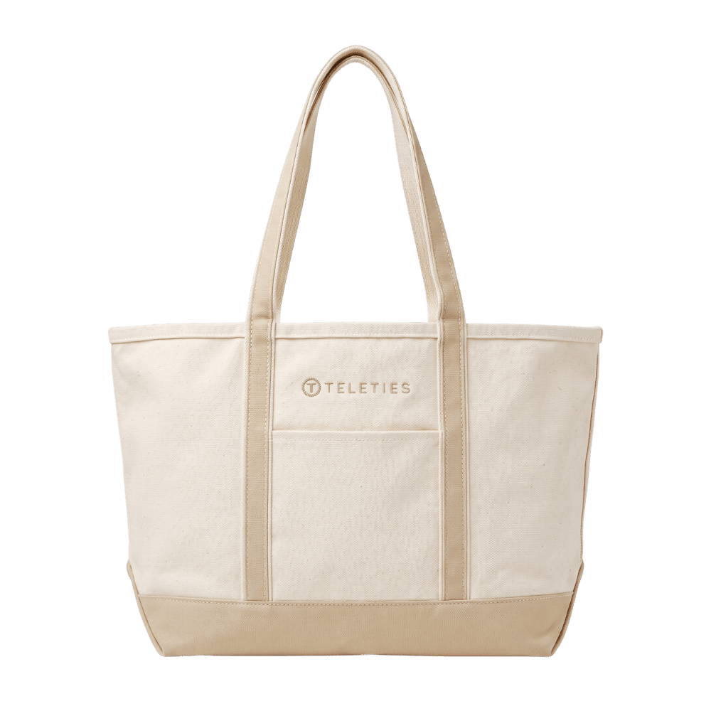 TELETIES Have a Great Hair Day Canvas Tote