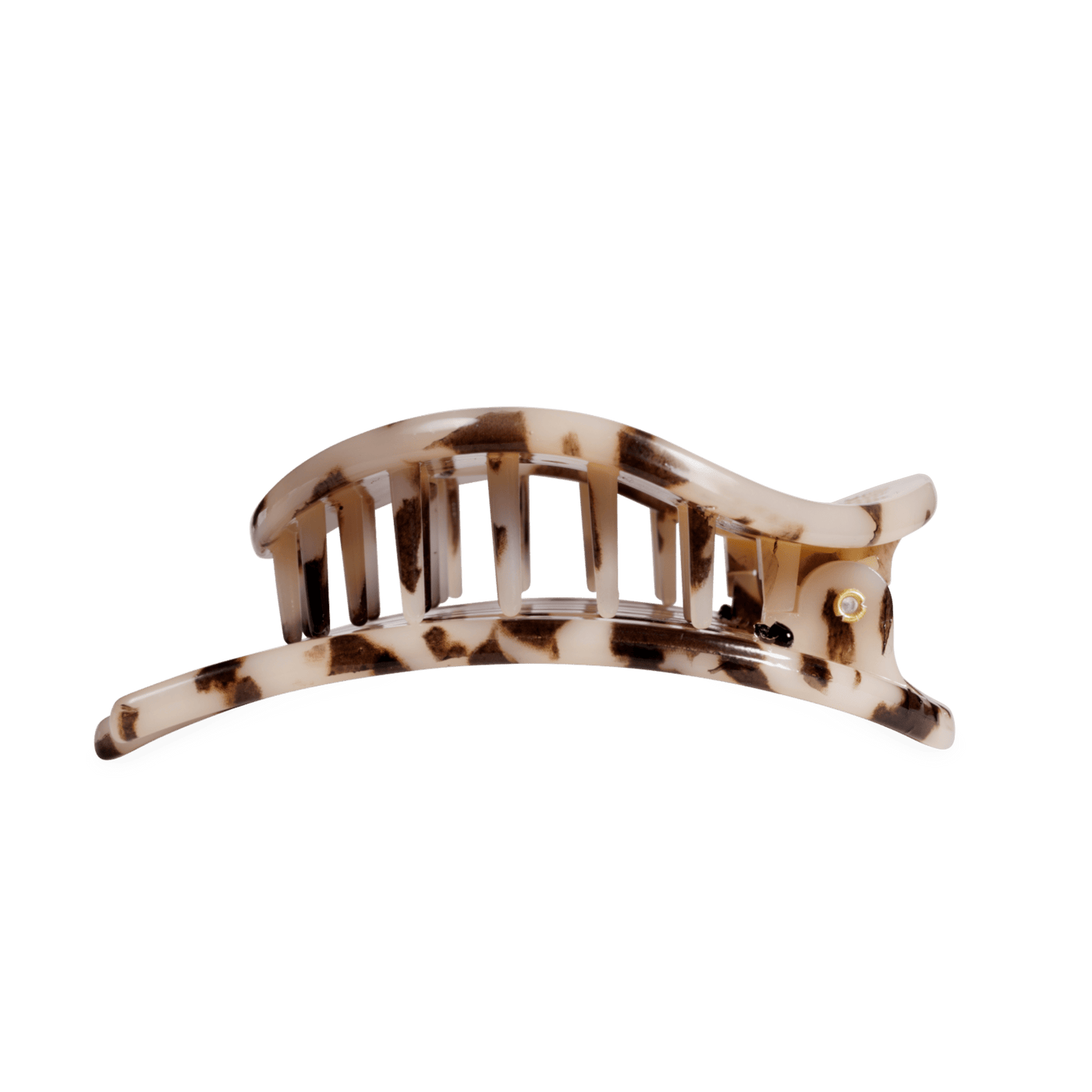 Blonde Tortoise Large Flat Circle Hair Clip