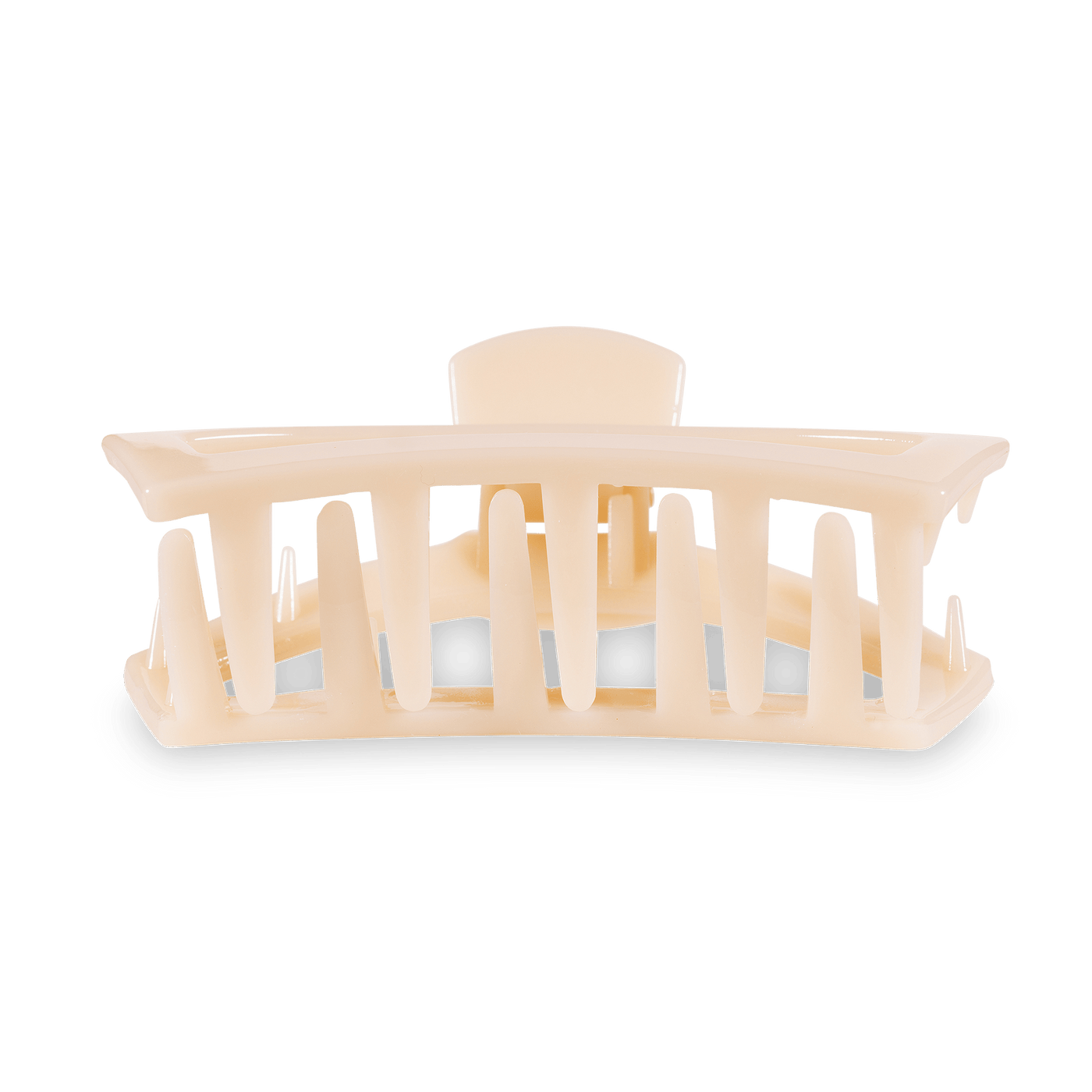 Open Almond Beige Small Hair Clip