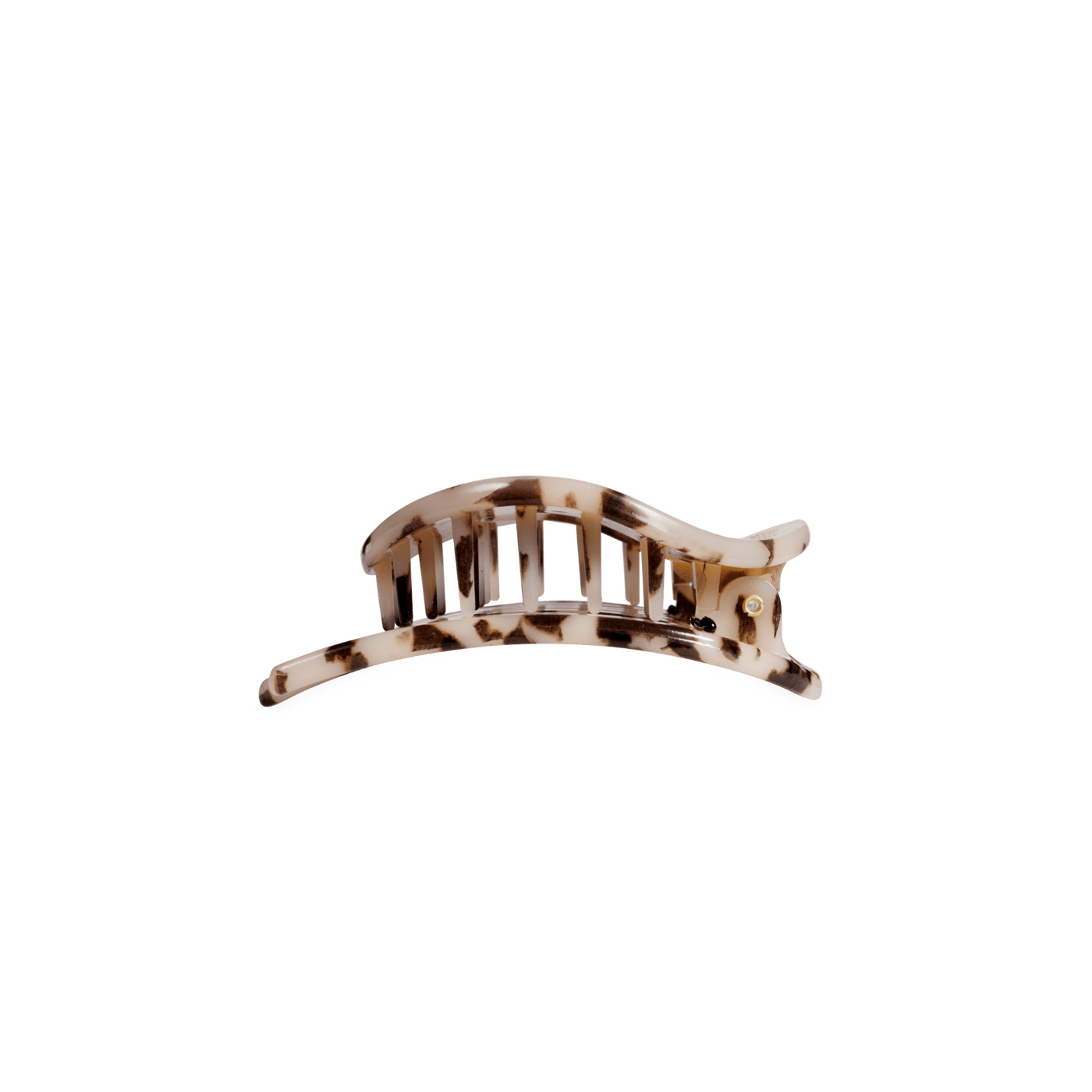 Blonde Tortoise Small Flat Circle Hair Clip
