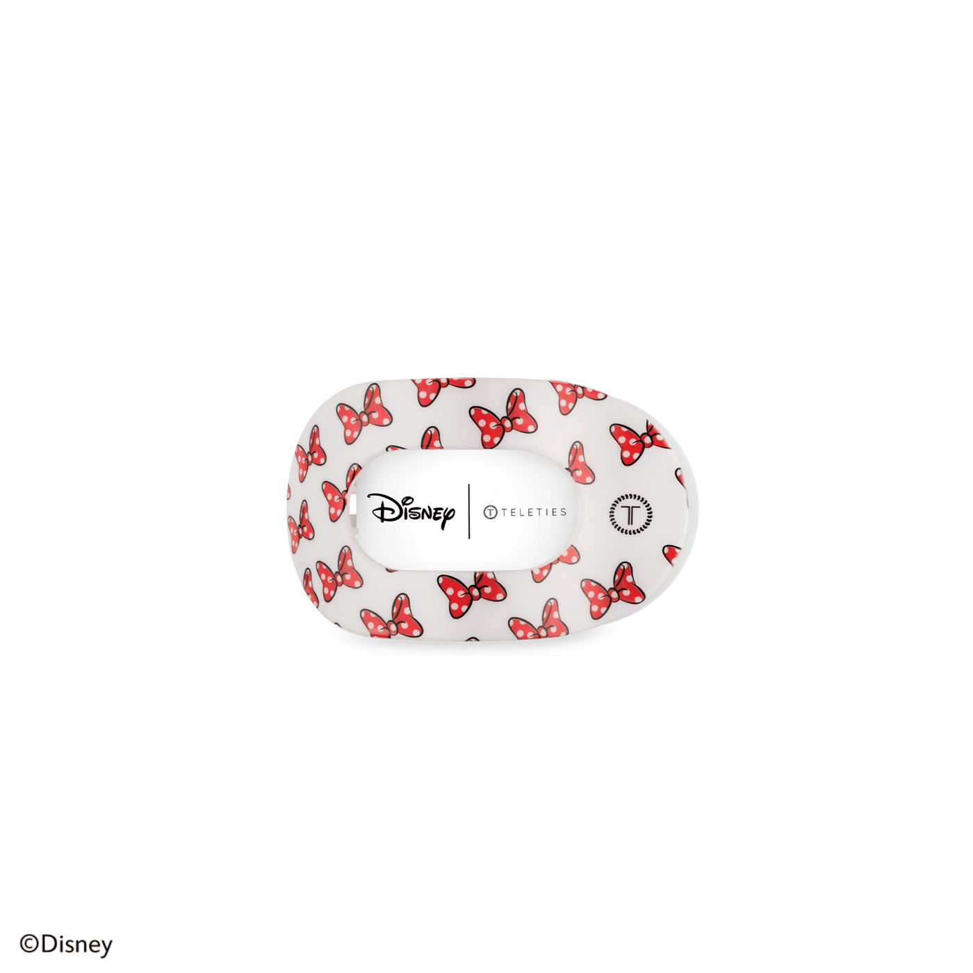 Minnie Mouse Loves Her Bows! Tiny Flat Round Hair Clip