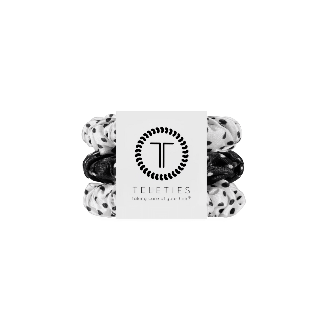 Polka Dot Party Small Silk Scrunchies