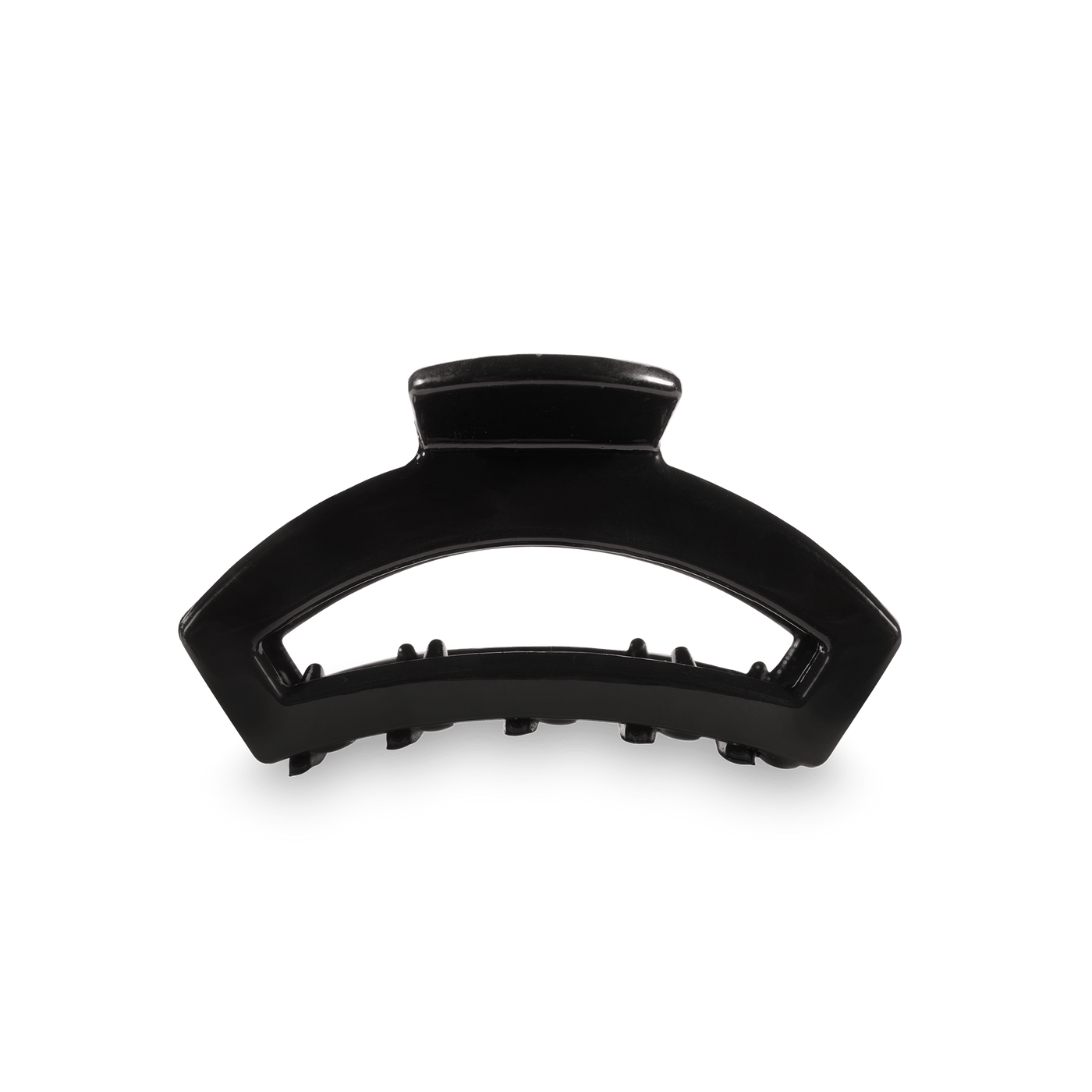 Open Jet Black Tiny Hair Clip