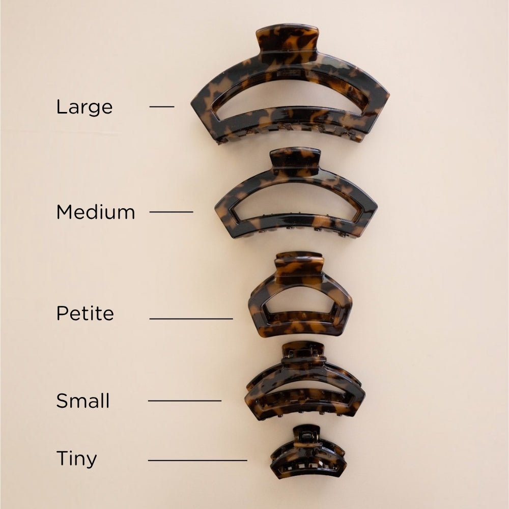 Open Tortoise Petite Hair Clip
